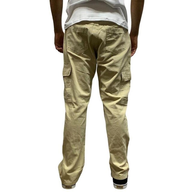Calça Cargo Reta Bege Chronic