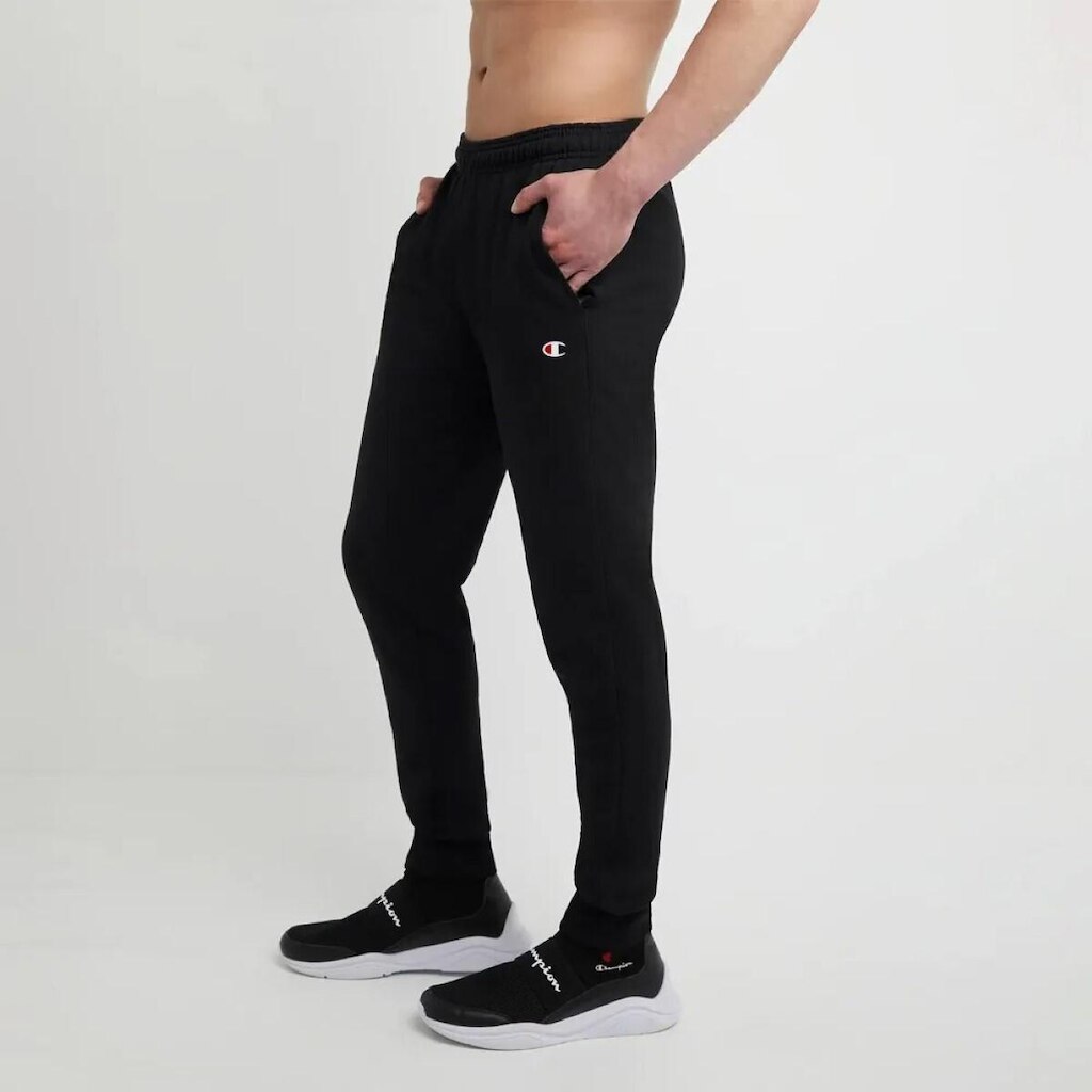 CALÇA CHAMPION MOLETOM CLOSE BOTTON BLACK