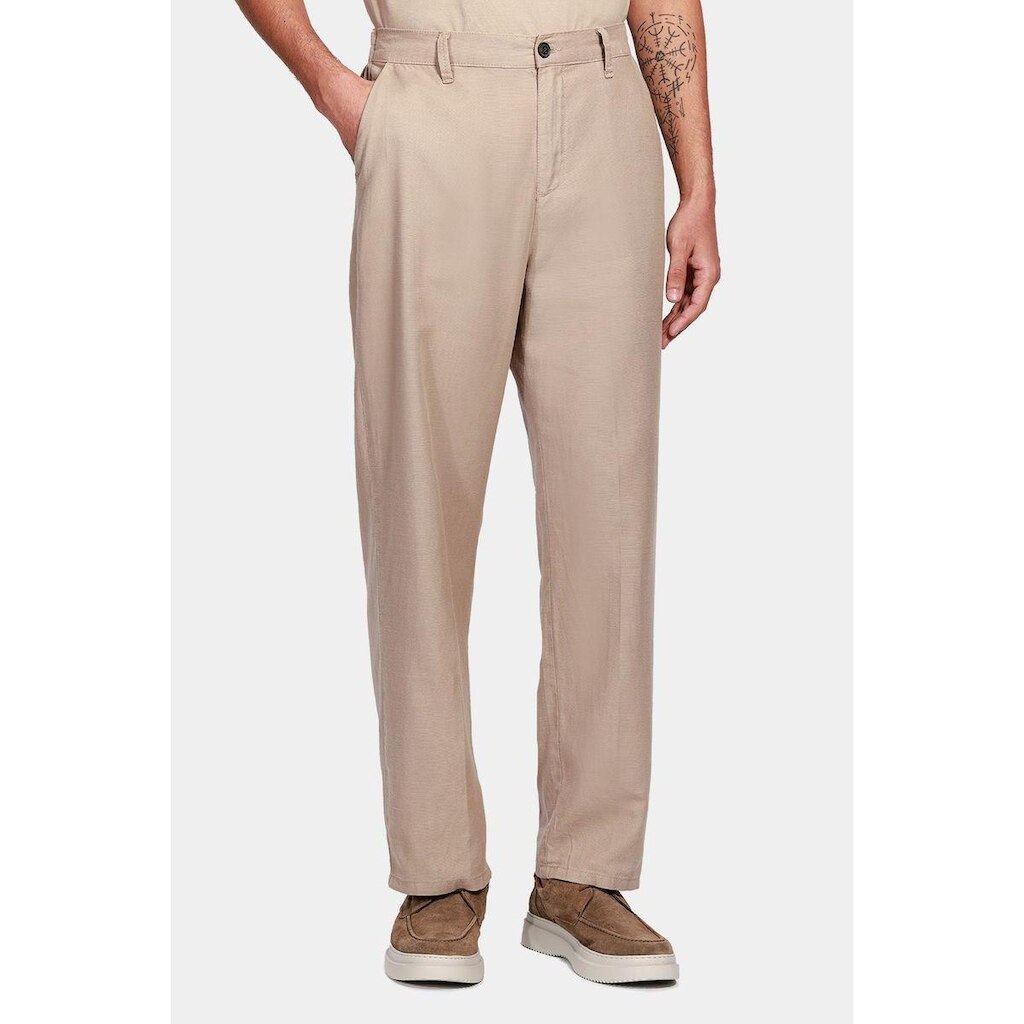Calça Chino Ampla Blend Premium Cáqui