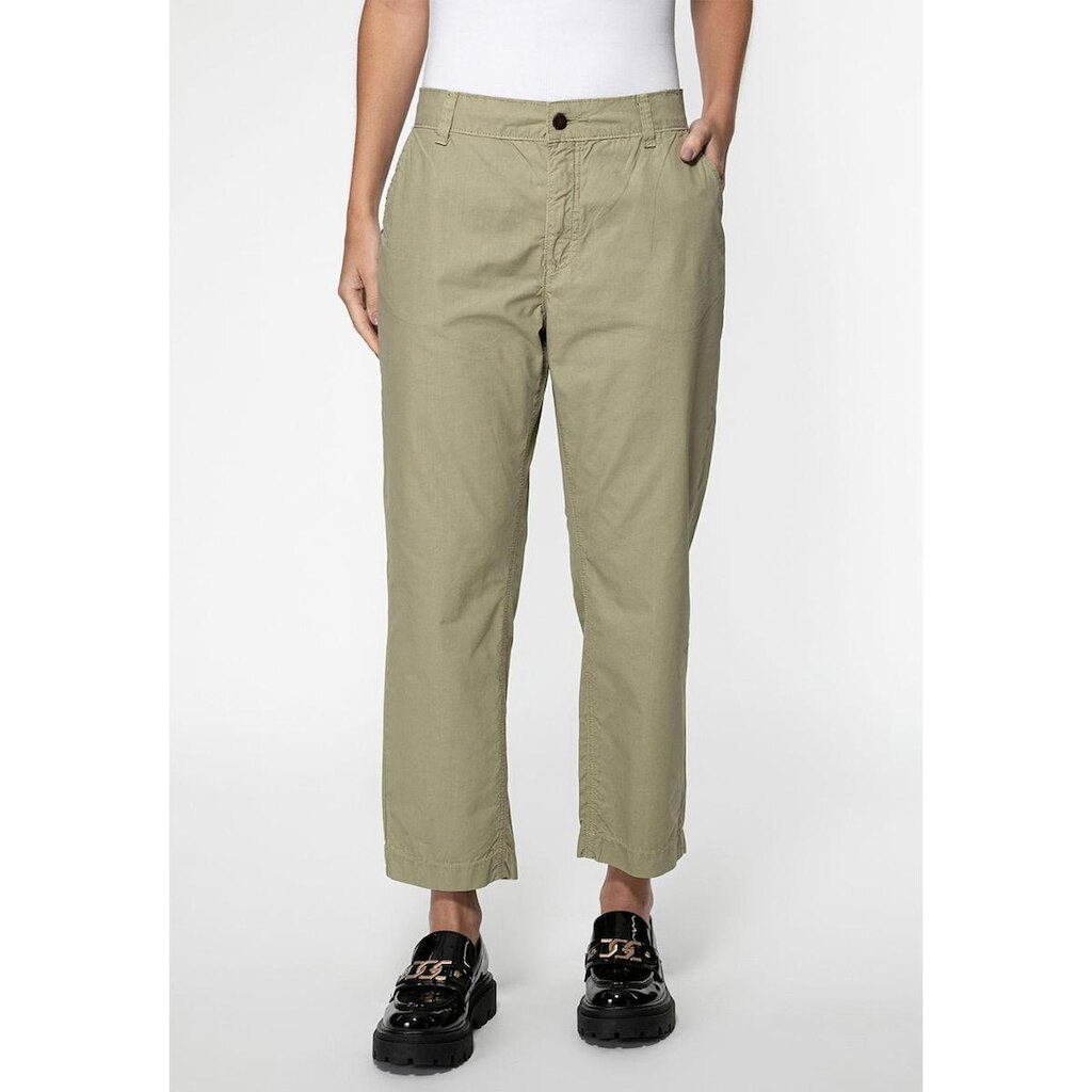 Calça Chino Regular Straight Verde Musgo