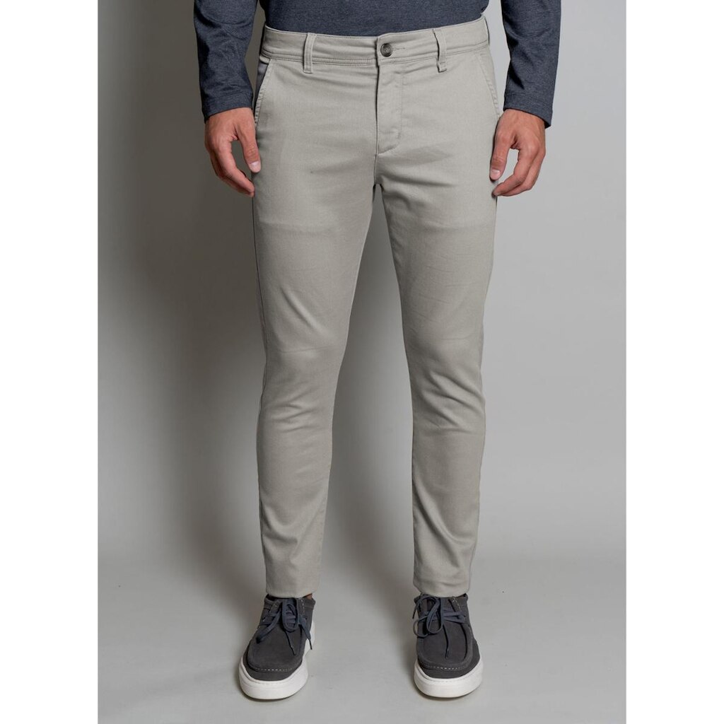 Calça Chino Signature Malha Cinza