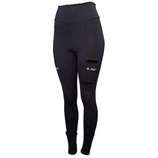 Calça Ciclismo Mountain Bike Feminina Be Fast Forro em Gel - Preto Menor preço em Calça Ciclismo Mountain Bike Feminina Be Fast Forro em Gel - Preto