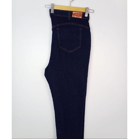 Calça Cigarrete Feminina Basica Jeans com Elastano Plus Size Oversized