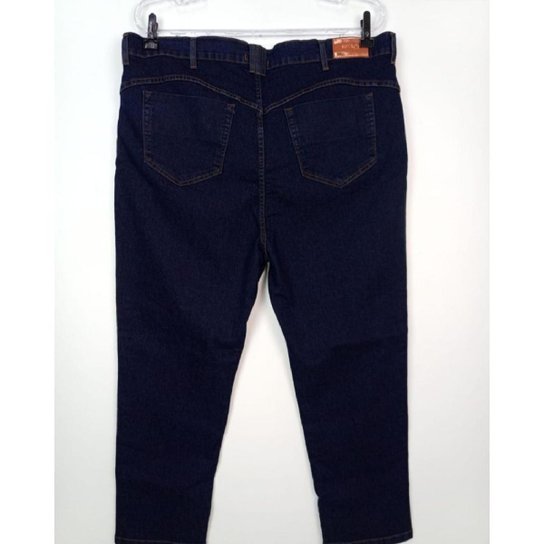 Calça Cigarrete Feminina Basica Jeans com Elastano Plus Size Oversized