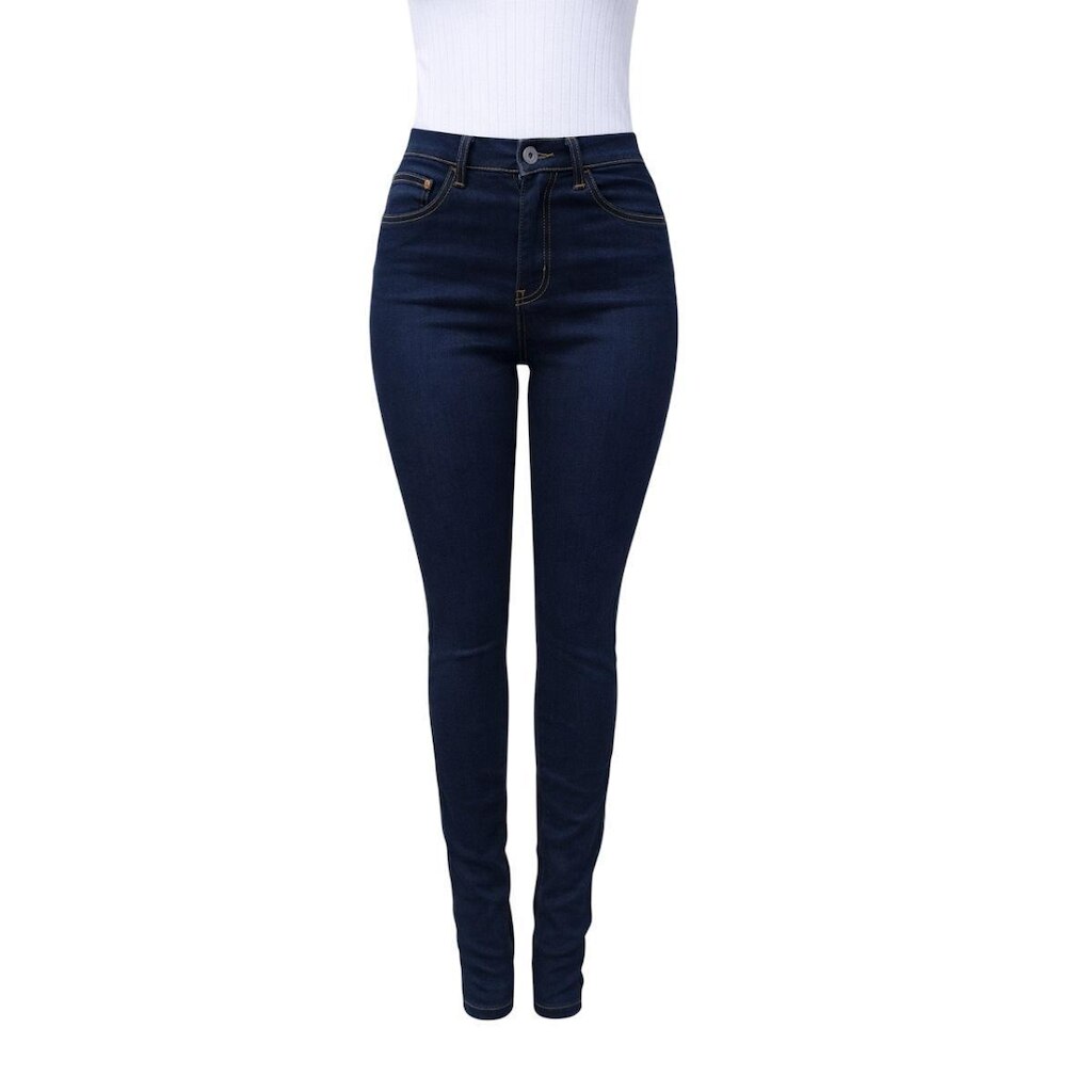 Calça Cigarrete Feminina Elastano Lunender Jeans