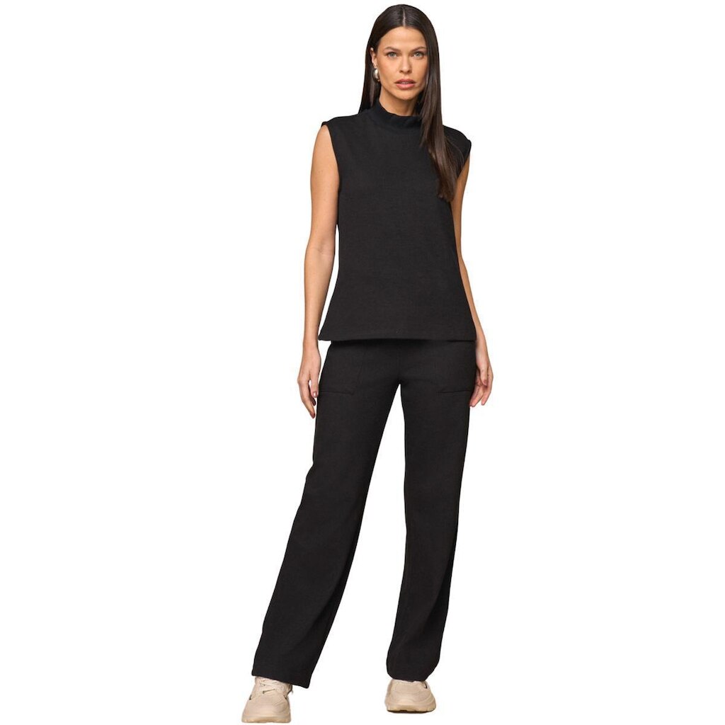 Calça Confort Lado Avesso Relax Tricot Feminina