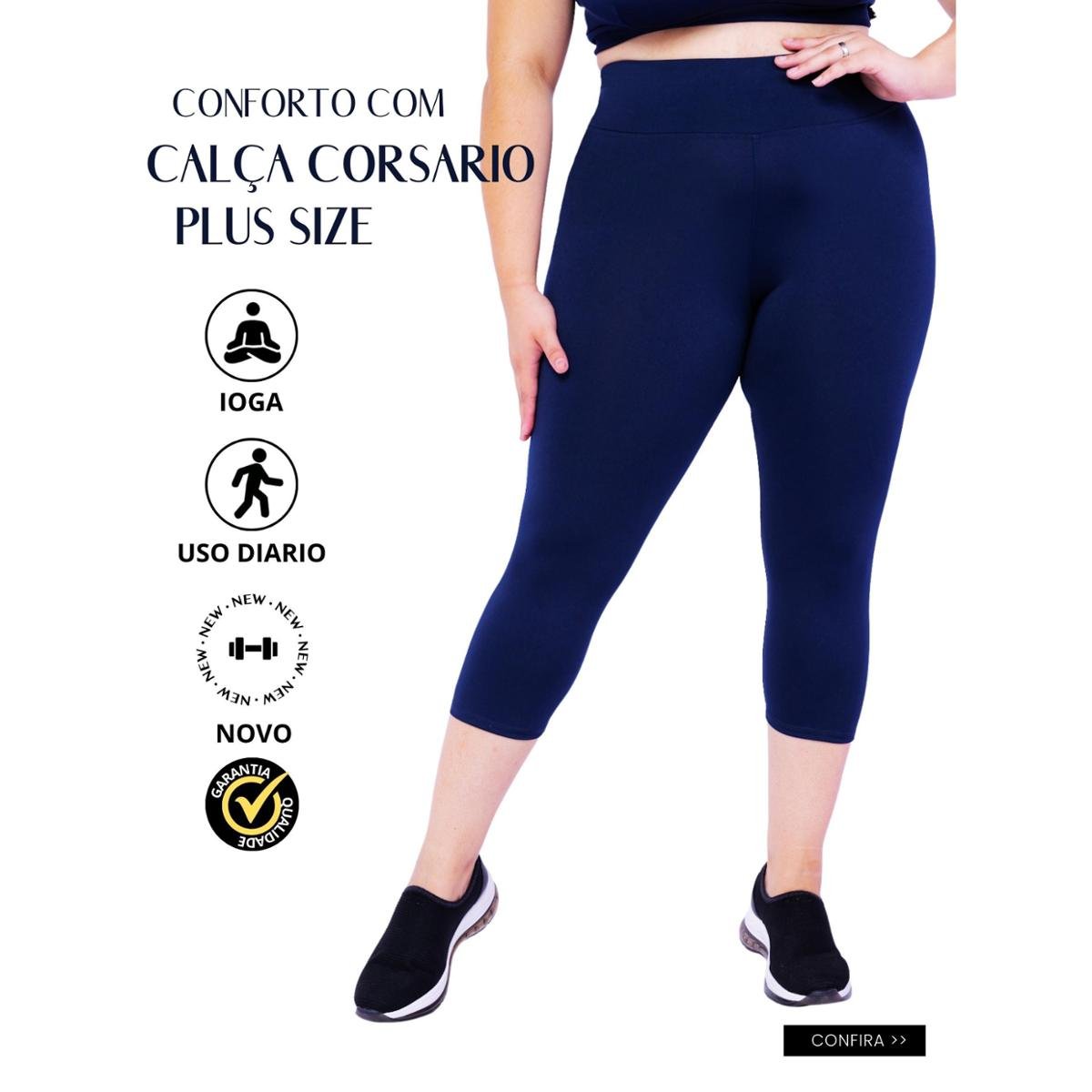 Calca Tactel Feminina Plus Size em promoção na Netshoes!