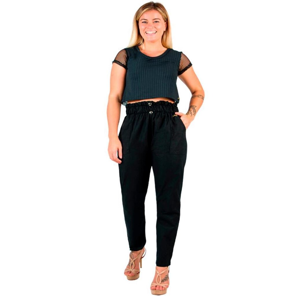Calça Cropped Sarja Catwalk Feminino