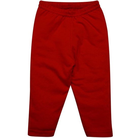 Calça Culote em Meia Malha 100% Algodão Nigambi Vermelho - Vermelho Menor preço em Calça Culote em Meia Malha 100% Algodão Nigambi Vermelho - Vermelho