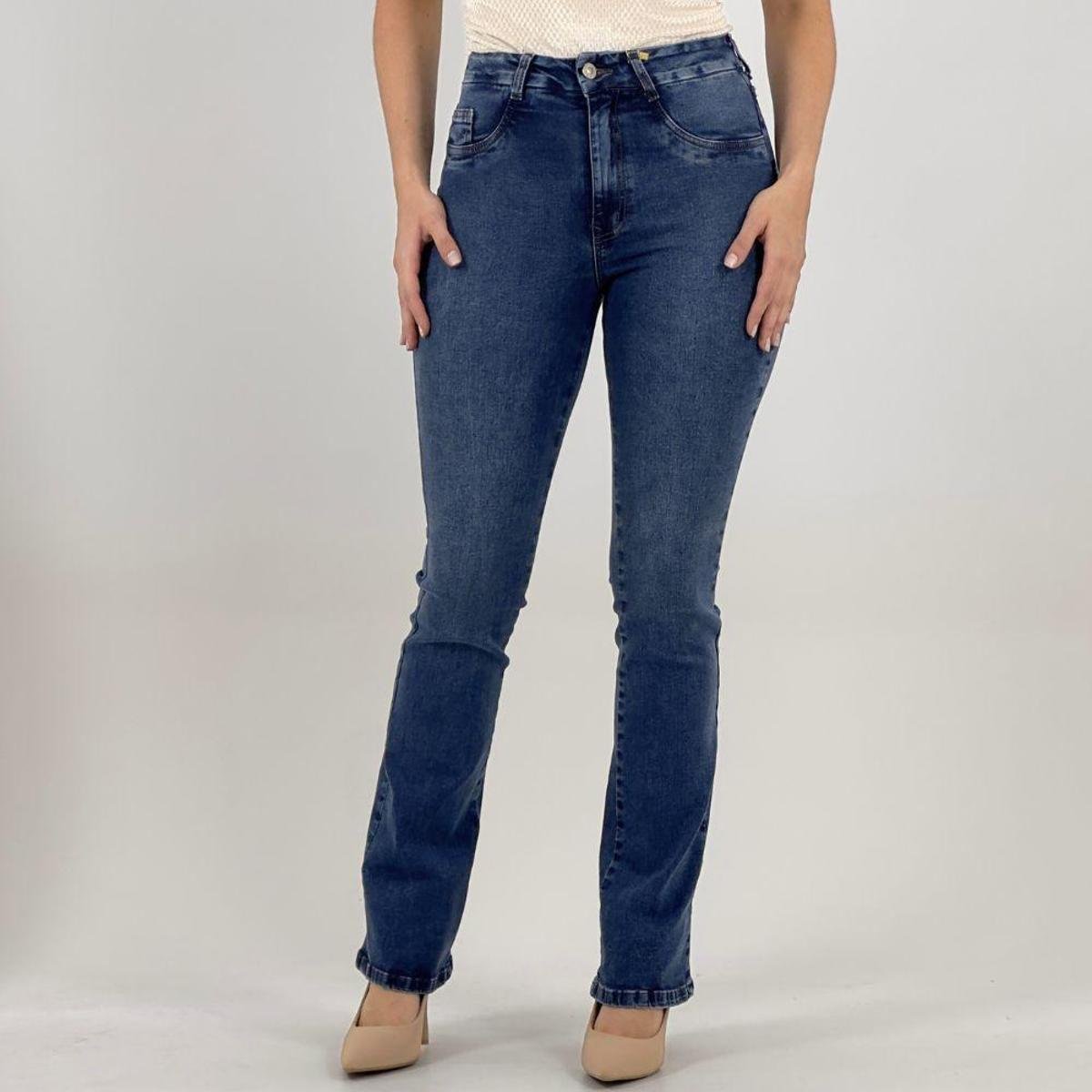 Calça Daksul Boot Cut Jeans Feminina Jeans Netshoes