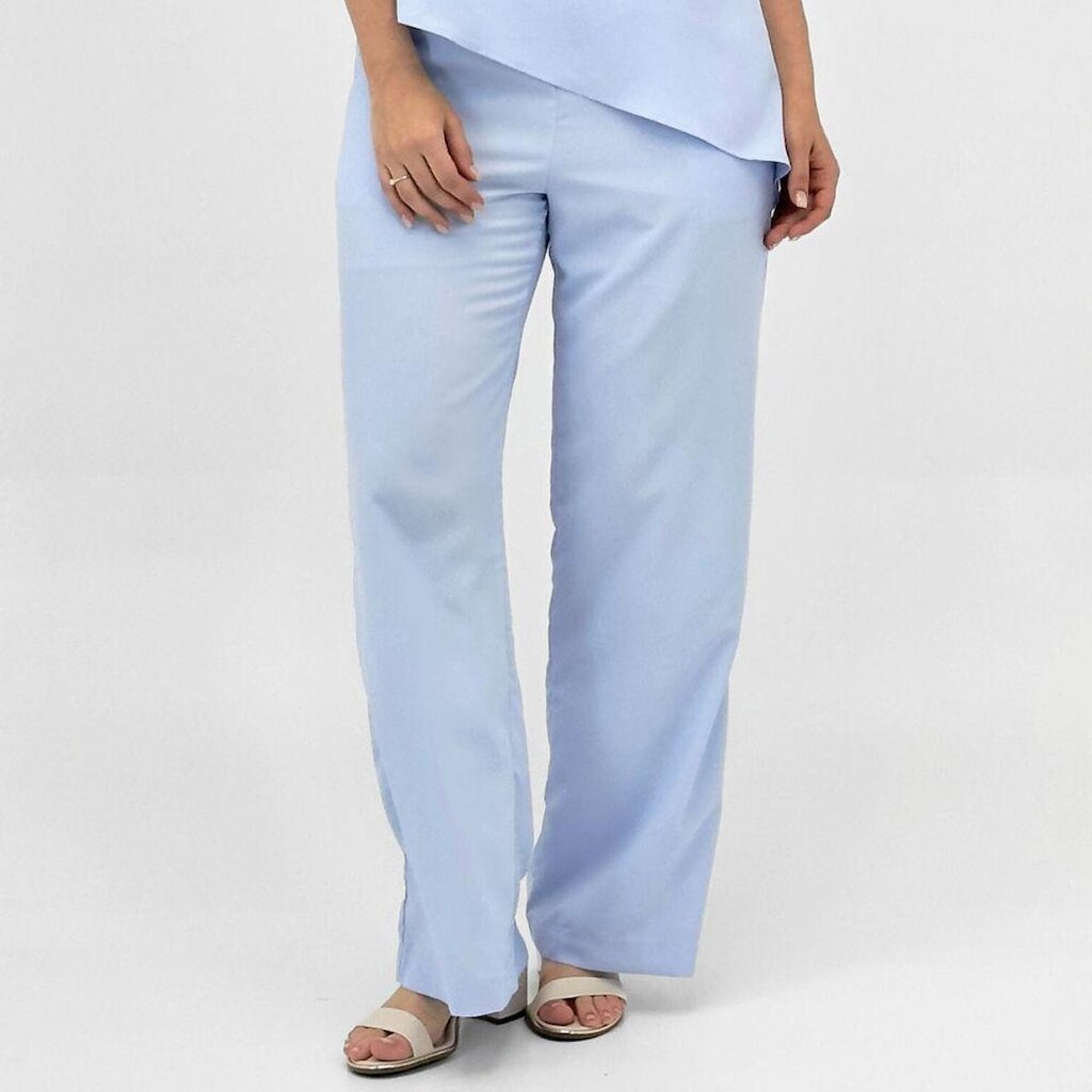 Calça Danque Pantalona em Tecido Feminina