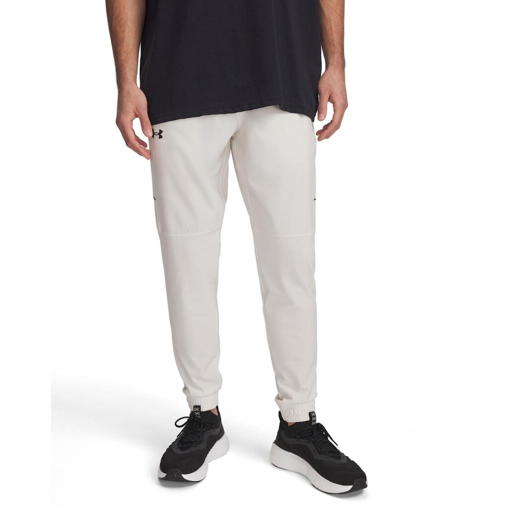 Calça de Basquete Under Armour Zone Woven Masculina P Bege