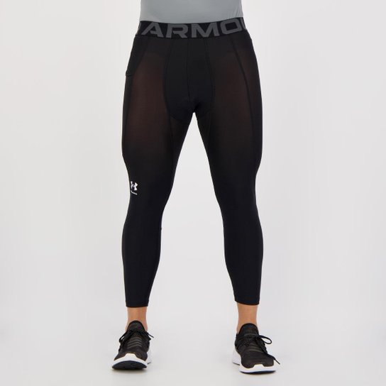 Calça de Compressão Under Armour HG Armour 3/4 Pre - Preto Menor preço em Calça de Compressão Under Armour HG Armour 3/4 Pre - Preto