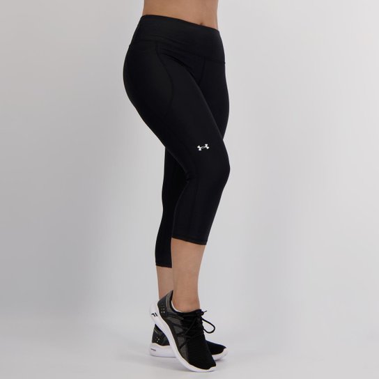 Calça de Compressão Under Armour HG Capri Feminina Preta
