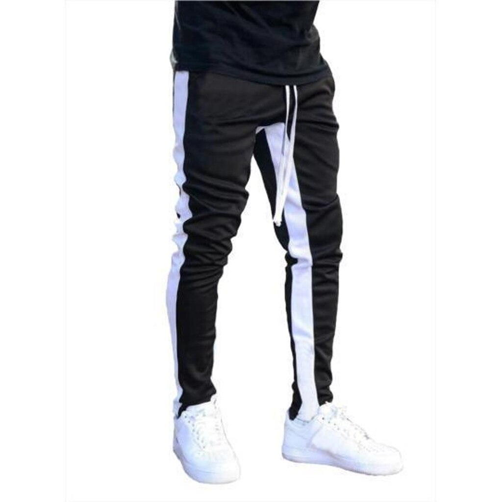 Calça De Moletom Listras Skinny Jogger Slim - M17-