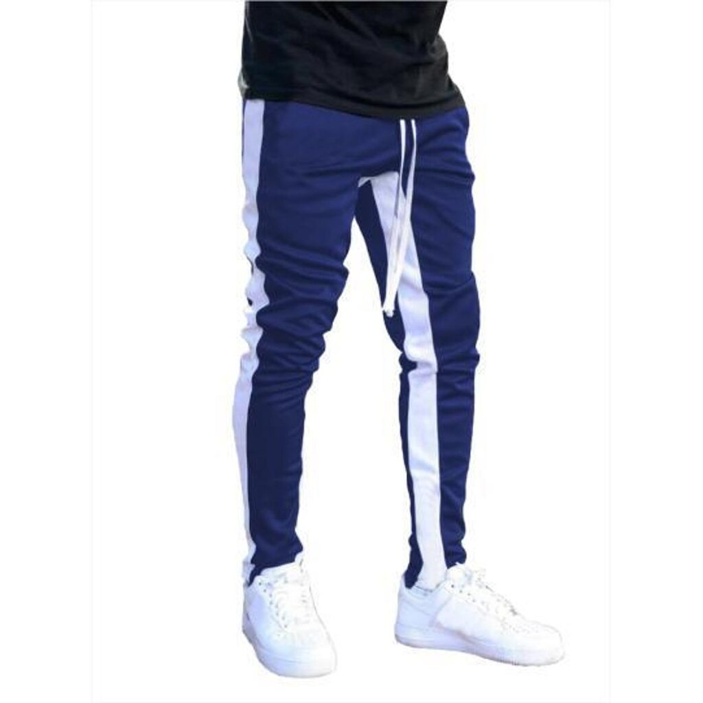 Calça De Moletom Listras Skinny Jogger Slim - M17