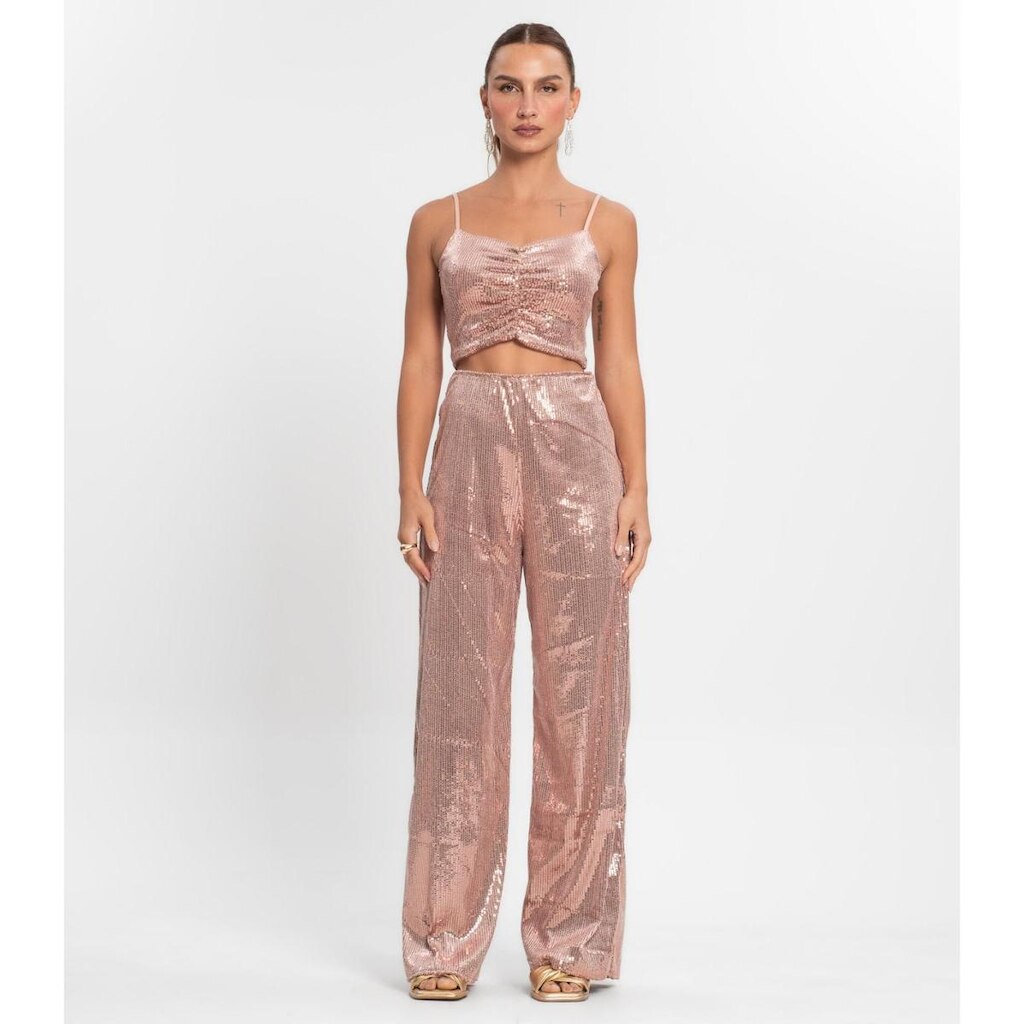 Calça De Paetê Feminina Endless Unica