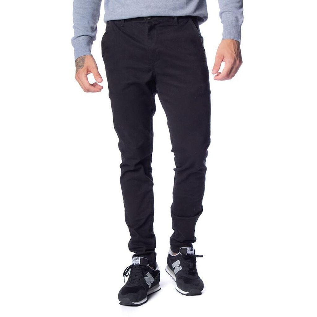 Calça de Sarja Masculina Max Denim Slim Fit Preta
