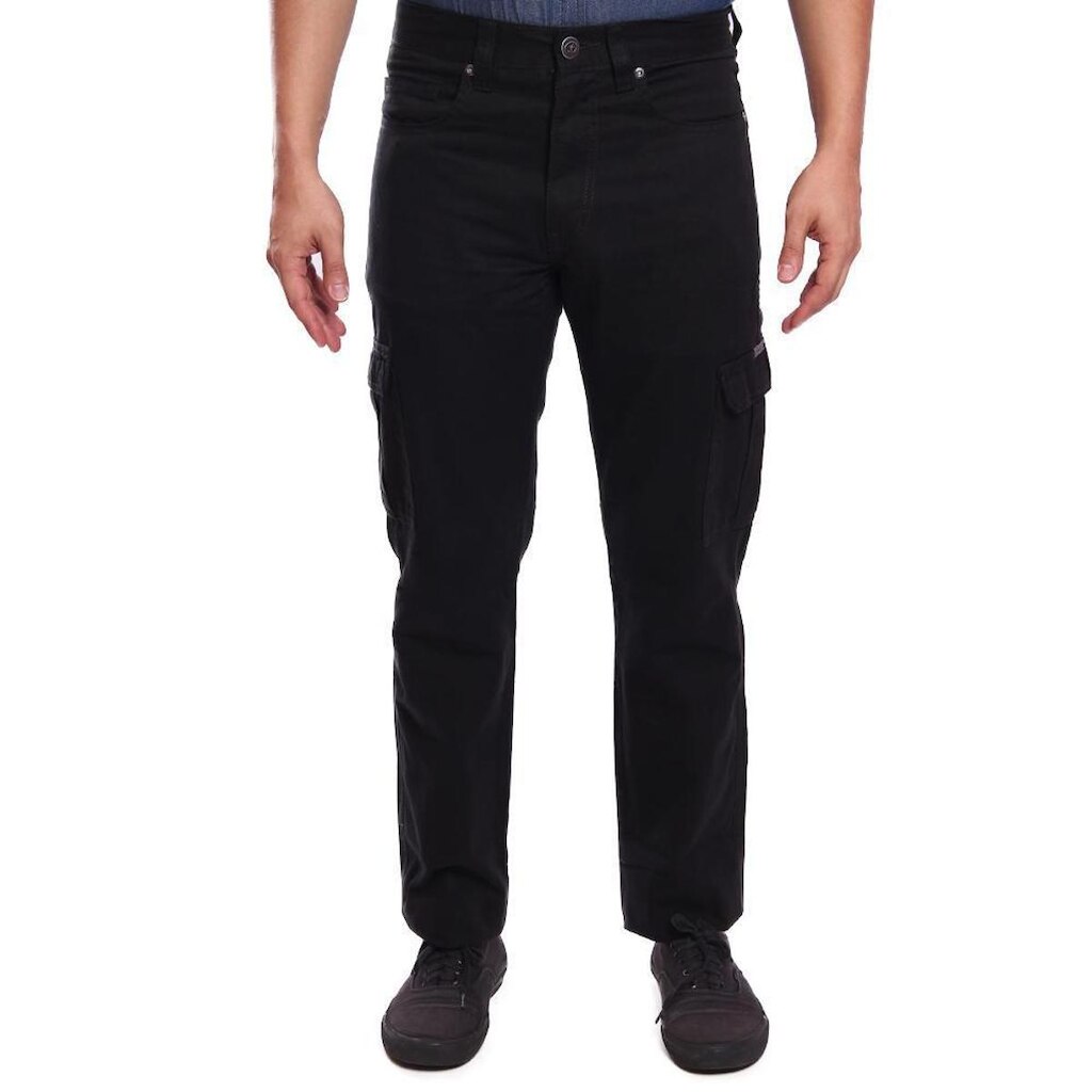 Calça de Sarja R7Jeans Masculina Modelo Cargo 100% Algodão