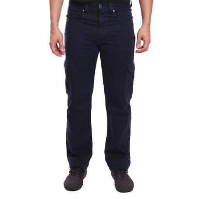 Calça de Sarja R7Jeans Masculina Modelo Cargo