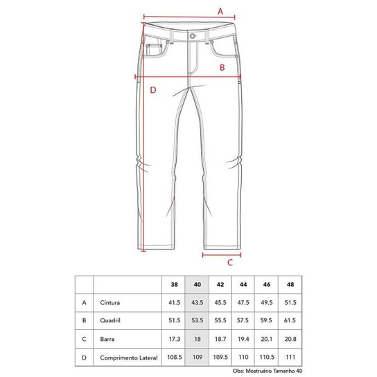 Calça Denim Slim Fit MCD