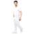 Calça Dermogan   cós meio Elástico Masculina - Branco