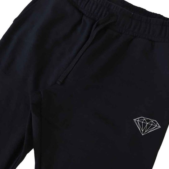 Calça Diamond Moletom OG Mini Brilliant - Preto