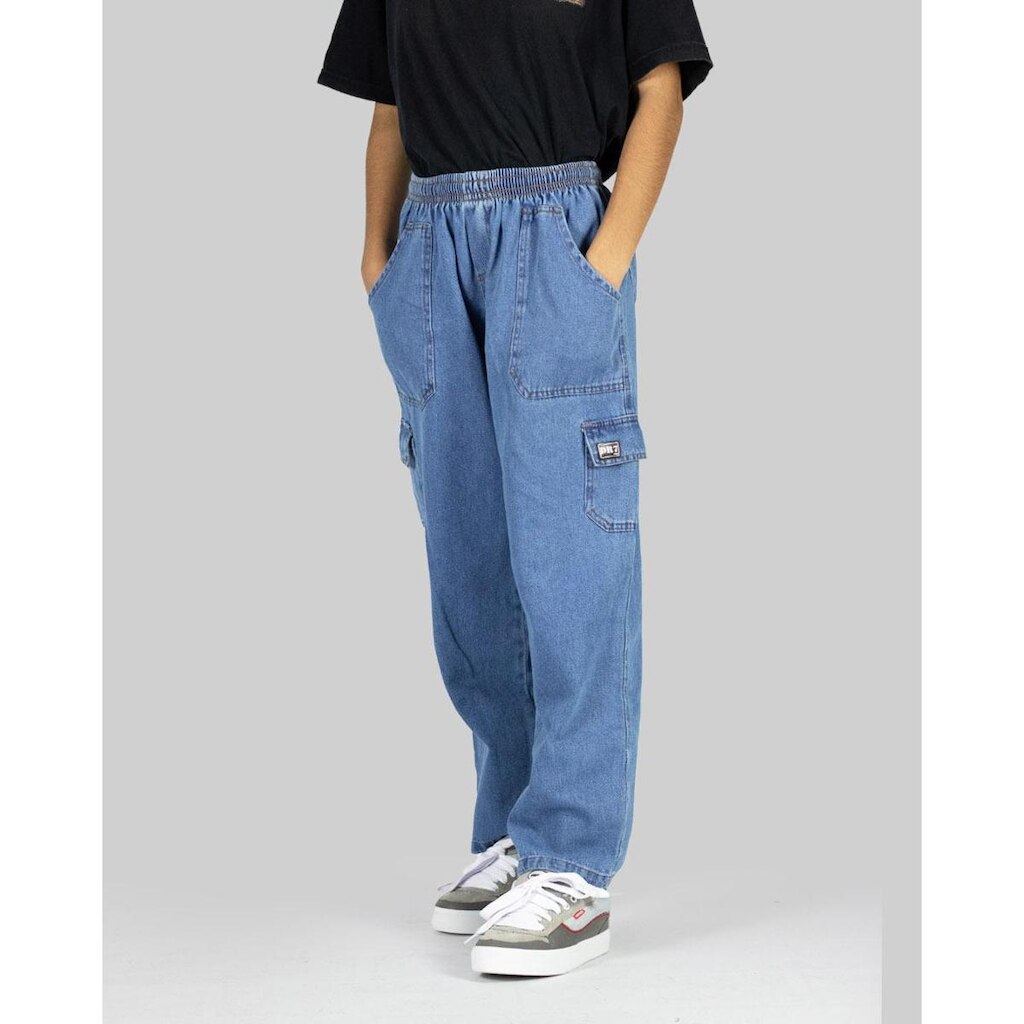 Calça DR7 Street Cargo Big Kids - Jeans