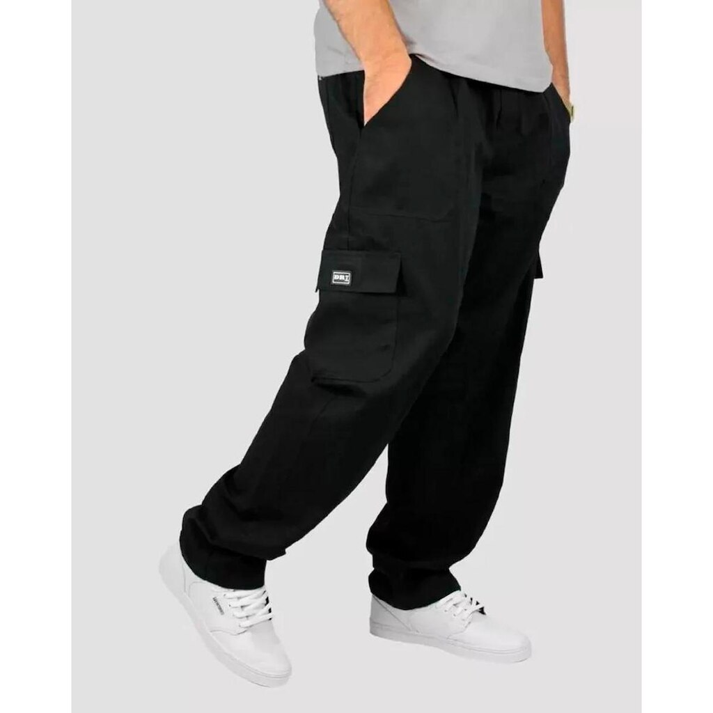 Calça DR7 Street Cargo Classic Logo - Preta