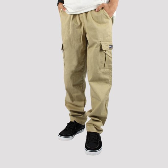 Calça DR7 Street Cargo Logo Classic - Caqui - Cáqui Menor preço em Calça DR7 Street Cargo Logo Classic - Caqui - Cáqui