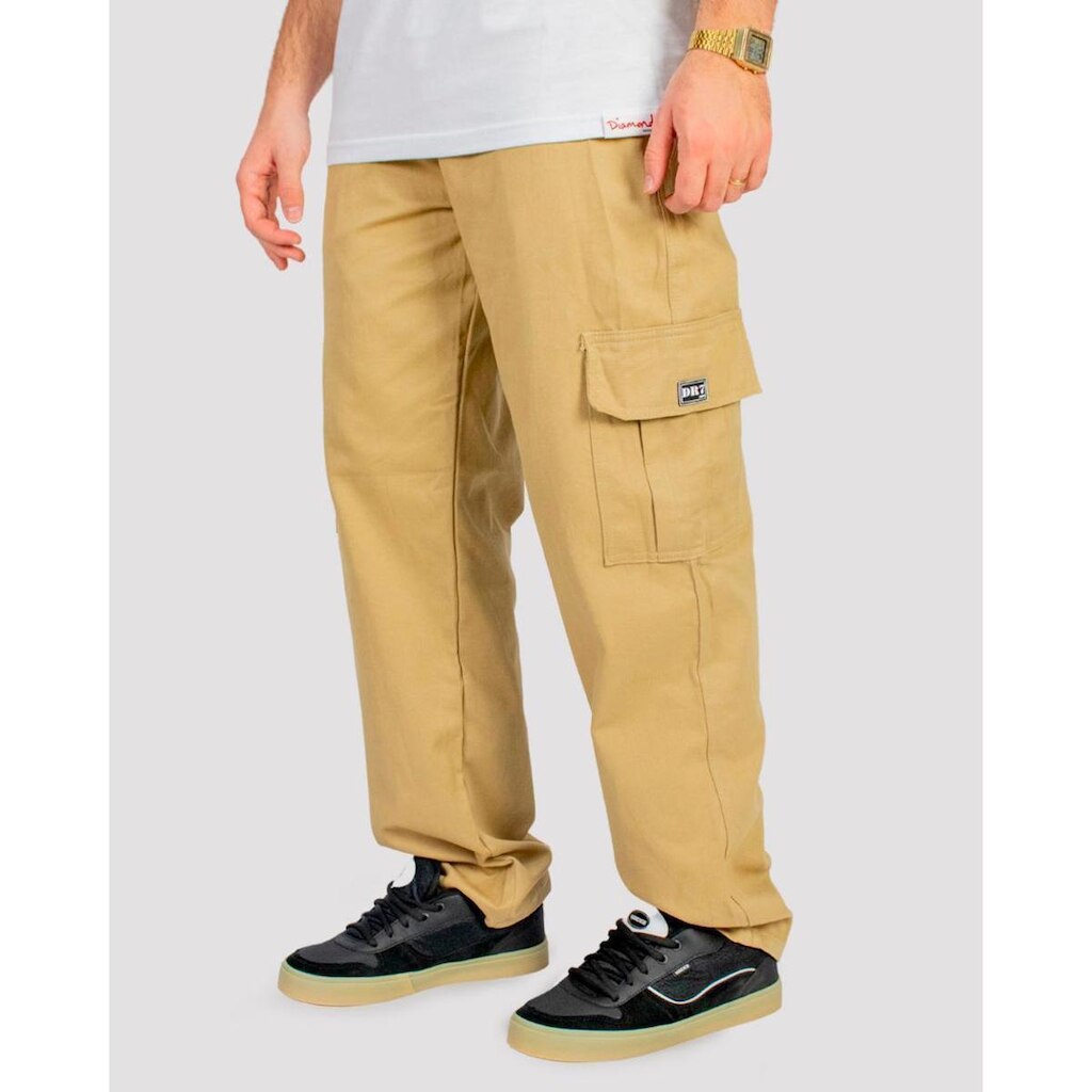 Calça DR7 Street Cargo Logo Classic - Caqui