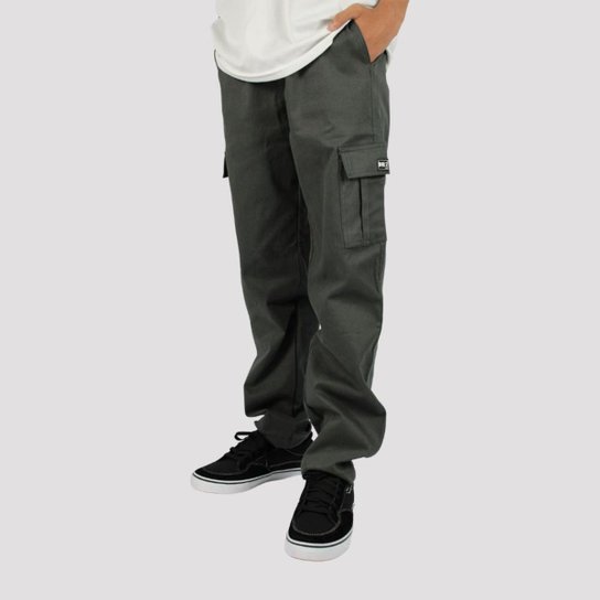 Calça DR7 Street Cargo Logo Classic - Chumbo - Chumbo Menor preço em Calça DR7 Street Cargo Logo Classic - Chumbo - Chumbo