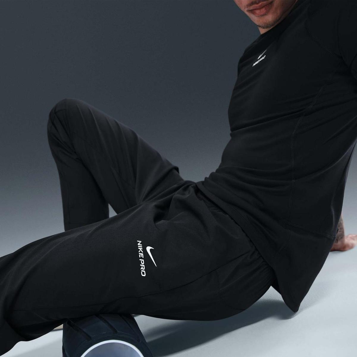 Calça Dri-FIT Nike Pro NPT Masculina - Preto+Branco | Netshoes