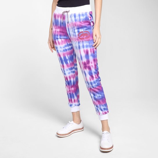 Calça Ecko Jogger Tie Dye Feminina - Rosa Menor preço em Calça Ecko Jogger Tie Dye Feminina - Rosa
