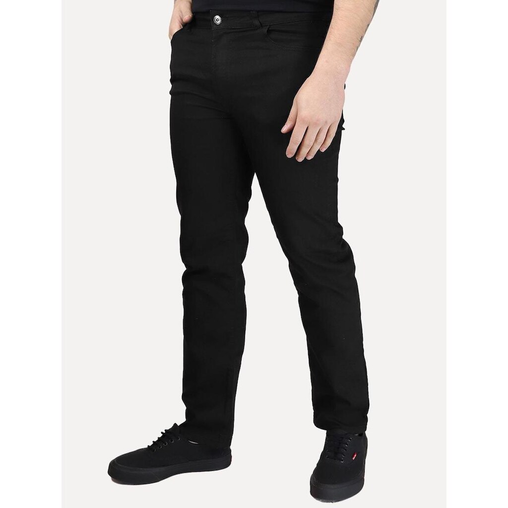 Calça Ellus Jeans Masculina Regular First Black Zetex Preta
