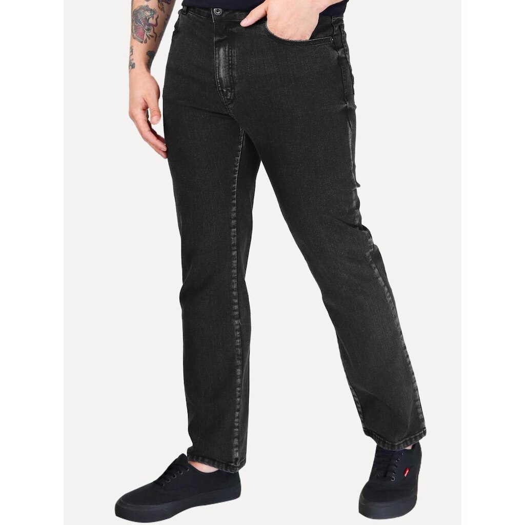 Calça Ellus Jeans Masculina Regular Sprouting Black Preta