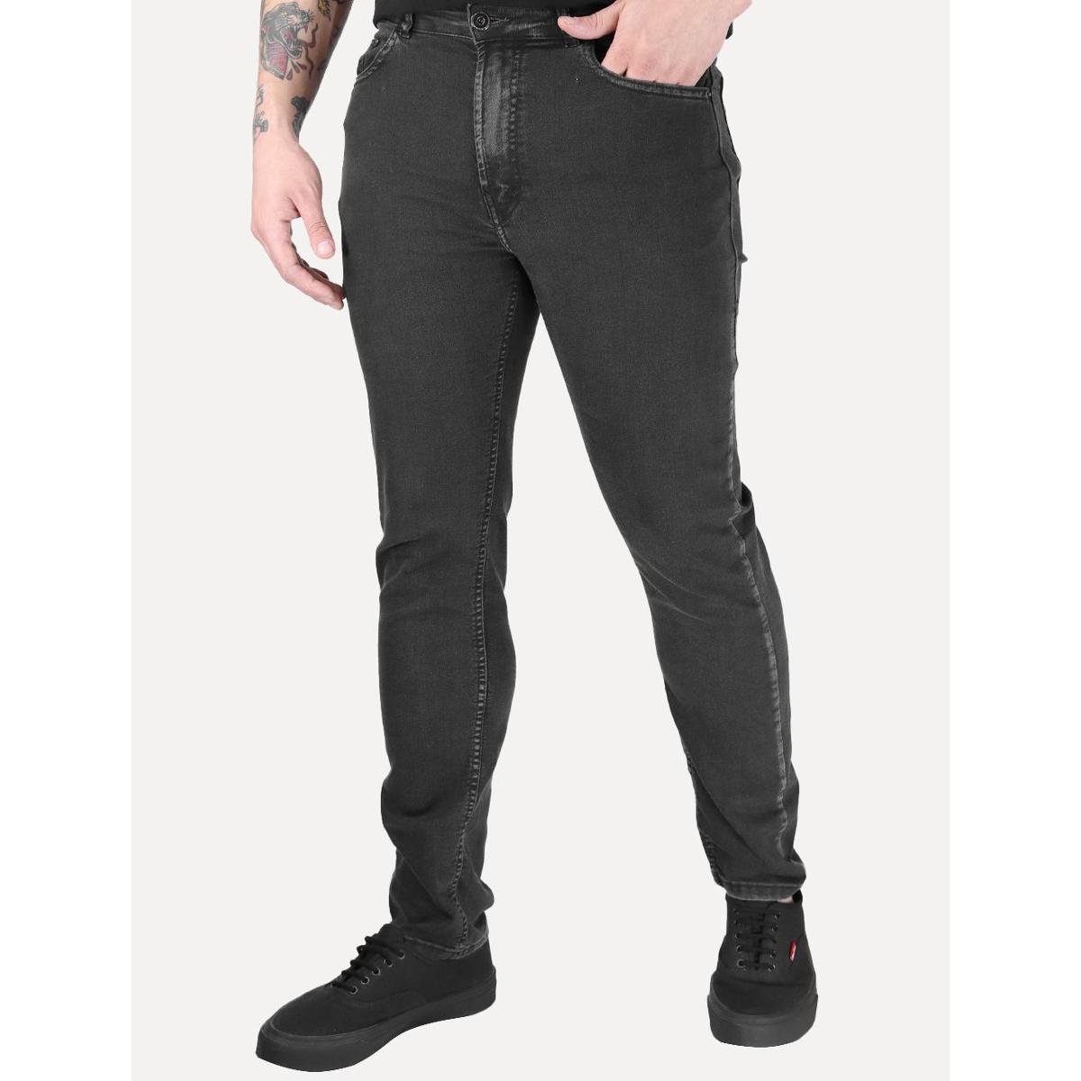 Calça Ellus Jeans Masculina Slim First Black Preto