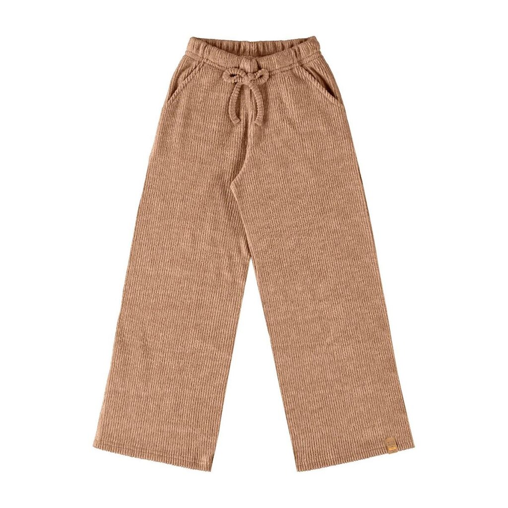 Calça em Malha Canelada Juvenil Gloss