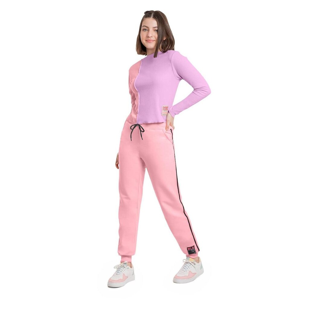 Calça em Moletom Juvenil para Meninas Gloss