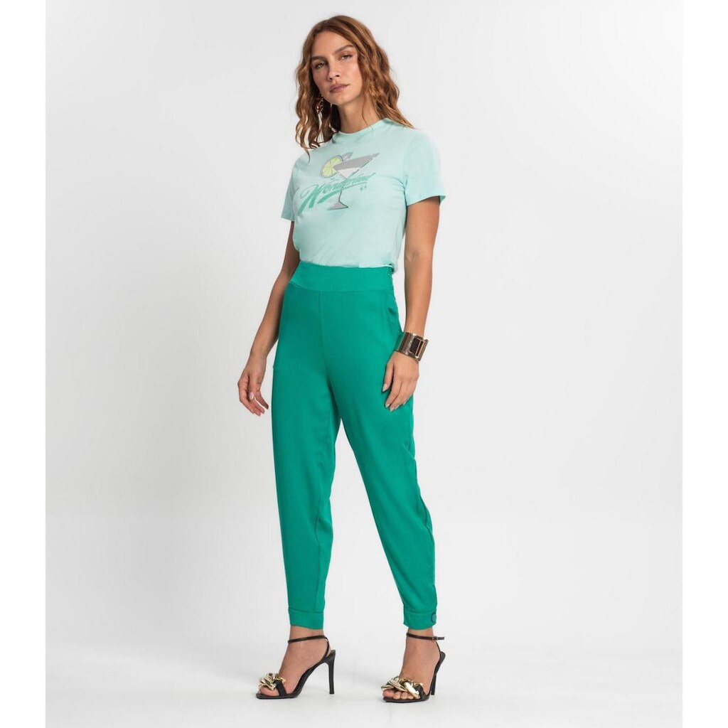 Calça Em Viscose Feminina Endless Verde