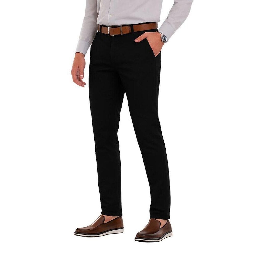 Calça Esporte Fino Masculina Alfaiataria Slim Sarja Com Elastano Medson 