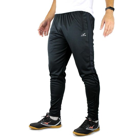 Calça Esportiva e Treino Slim Finta Black - Preto Menor preço em Calça Esportiva e Treino Slim Finta Black - Preto
