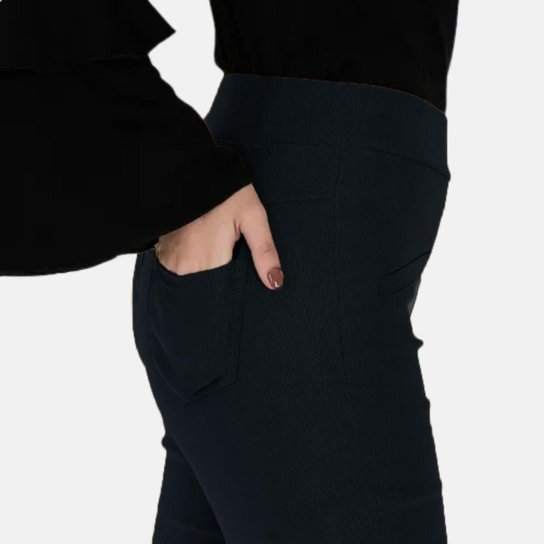 Calça Facinelli Flare - Azul Menor preço em Calça Facinelli Flare - Azul