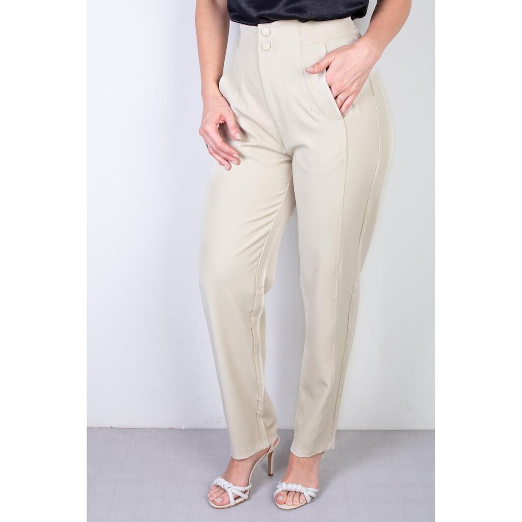 Calça feminina alfaiataria skinny 51985