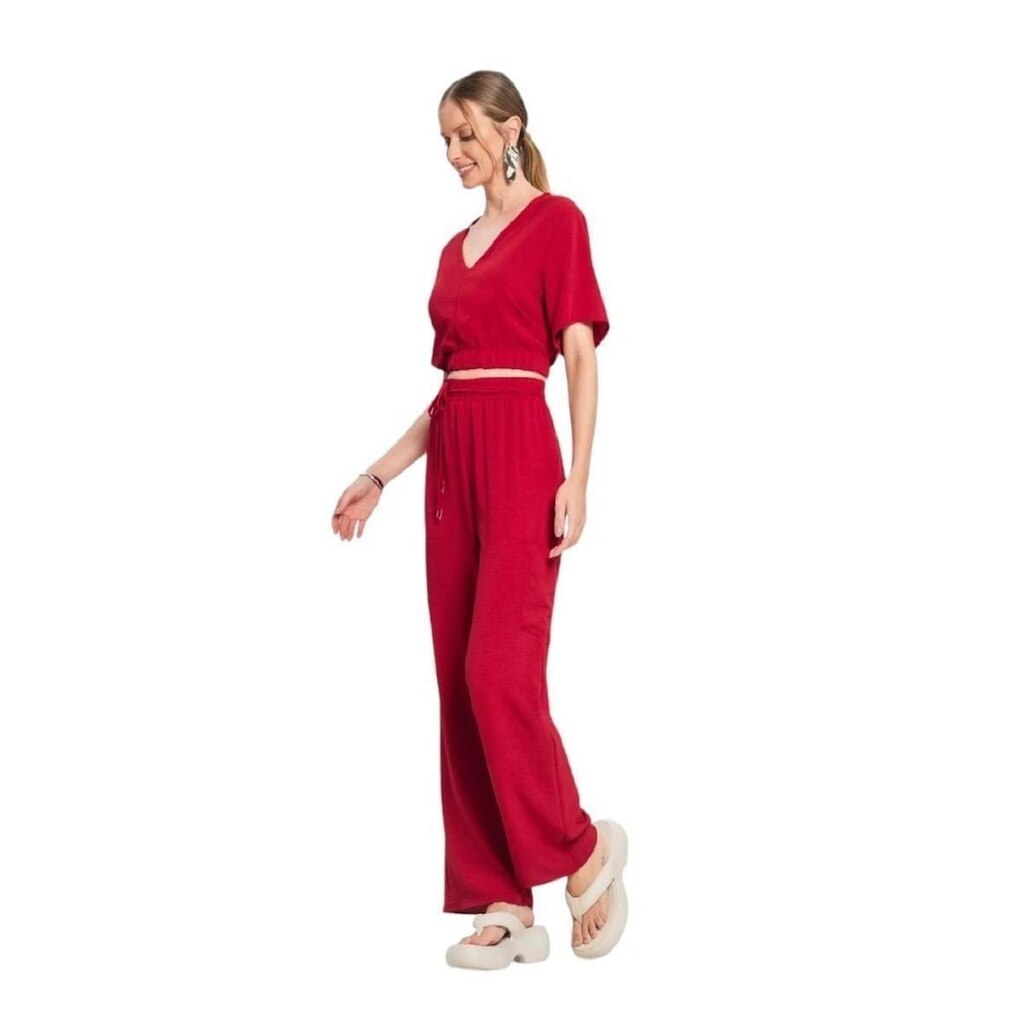 Calça Feminina Com Bolso Cargo de Tecido Air Flow