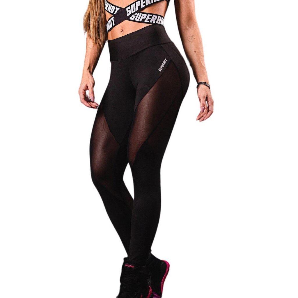 Calça Feminina com Transparência Superhot - CAL4077