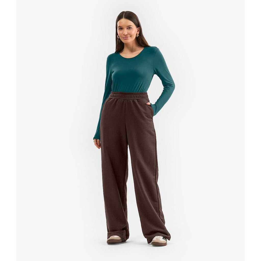 Calça Feminina em Moletom Rovitex Marrom