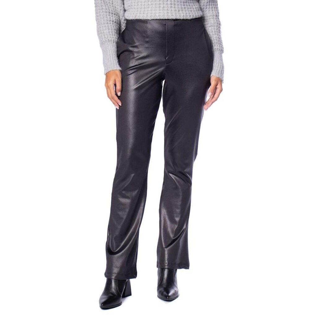 Calça Feminina Giraffe Flare Em Cirré Preto