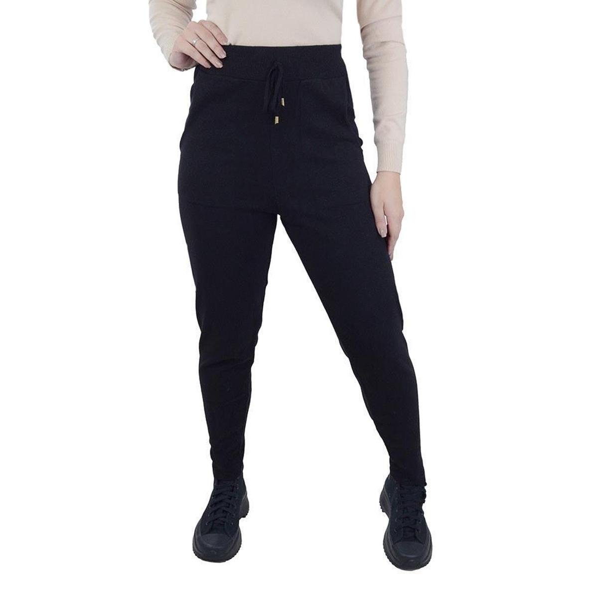 Calça Feminina Iaraline Tricot Preta 5026