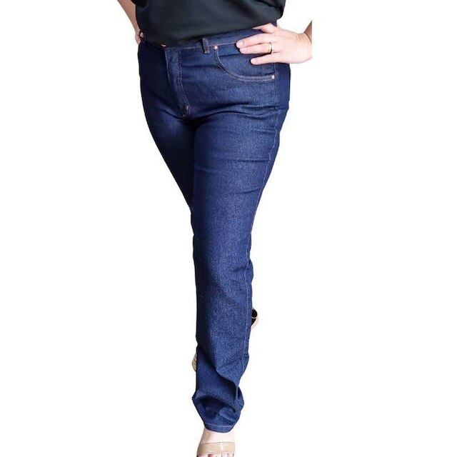 Calça Feminina Jeans Shyros Escura Regular